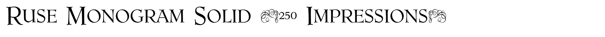 Ruse Monogram Solid (250 Impressions) image